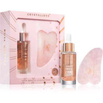 Crystallove Crystalized Rose Quartz Set set pentru îngrijirea pielii - imagine 2